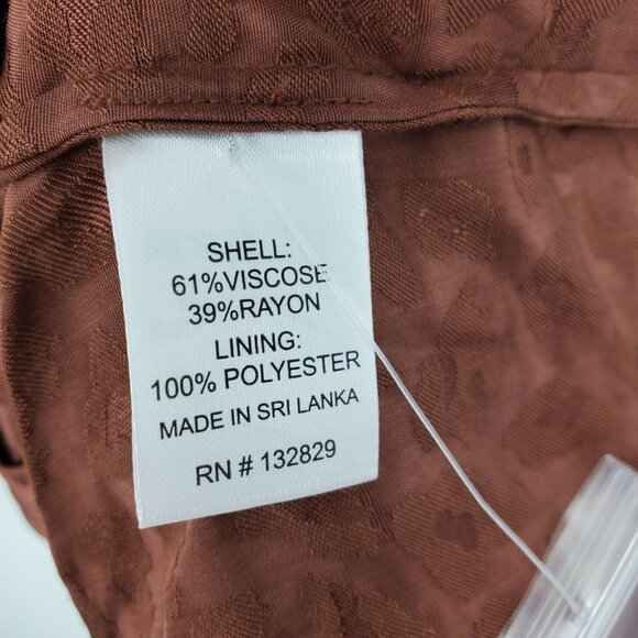 NWT Lover & Friends Revolve Brown Cheyanne Button Up Cheetah Crop Top Shirt XS - Picture 12 of 12